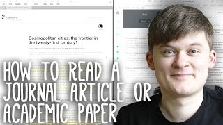 How to Read Take Notes On and Understand Journal Articles  Essay Tips [upl. by Taro]