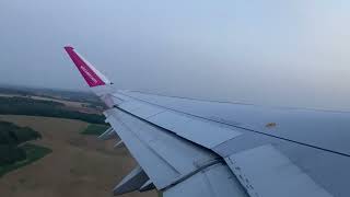 Takeoff Wizz Air A321NEO HALVO  LondonLuton LTN to Warsaw WAW [upl. by Ardnasela]