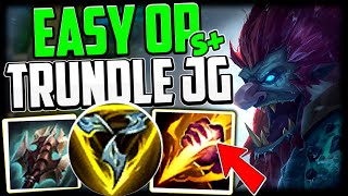 TRUNDLE JUNGLE SCALE KING  How to Play Trundle Jungle amp Carry Low Elo Season 14 [upl. by Arlinda468]