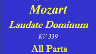 Laudate DominumMozartAll Partswmv [upl. by Gwenora250]