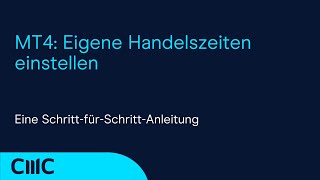 MetatraderAnleitung Eigene Handelszeiten einstellen und Gaps erkennen [upl. by Etnovahs]