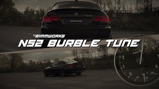 Best BMW N52 N51 BURBLES AC switchable or Duration based Bimmworks burble tune [upl. by Arimaj]