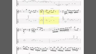 Guthrie Govan Larry Carlton Style Track guitar tab ガスリー・ゴーヴァン タブ譜 [upl. by Ferdinana]