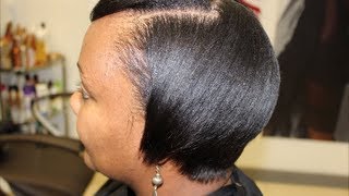 Salon Work Quick wrap and finish no tongs [upl. by Attener]