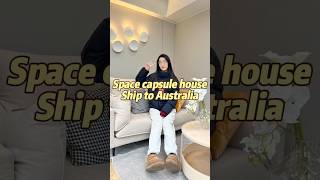 Space capsule house ship to Australia ✌️ etonghousetinyhome resorts capsule airbnb tinyhouse [upl. by Dnomse138]