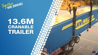 LKW WALTER 136m Cranable Trailer [upl. by Nalyad]