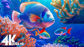 Aquarium 4K VIDEO ULTRA HD 🐠 Sea Animals With Relaxing Music  Rare amp Colorful Sea Life Video [upl. by Steward979]