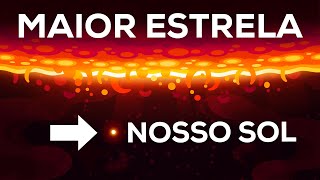 A Maior Estrela do Universo – Comparação de Tamanho [upl. by Assirral]