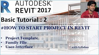 REVIT Hindi Session02  How to Start Revit [upl. by Jarin819]