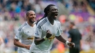 Bafétimbi Gomis goal celebration [upl. by Anehsuc779]