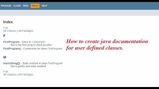 Documentation comments  usage of Javadoc  creating java doc html page  Identifiers [upl. by Cinamod]