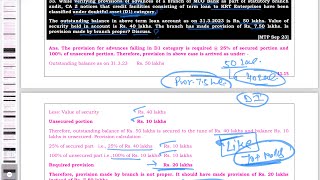 Bank Audit important Numerical Questions for CA Inter Audit May 24 exam [upl. by Ahrendt98]