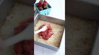 Sweet Summer Ahead Keto Strawberry Rhubarb Bars ketobaking [upl. by Gaeta]