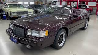 Convertible LSC Lincoln Mark VII 1988  RARE  13K MILES [upl. by Elletnwahs]