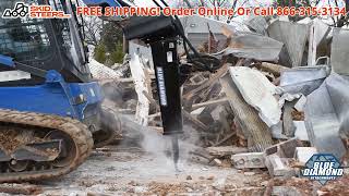 Blue Diamond Skid Steer Breaker Hammer Attachment  Skidsteerscom [upl. by Claman]