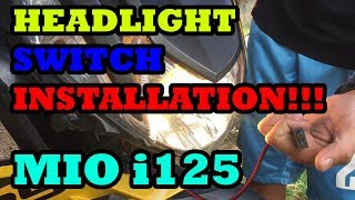 Headlight Switch Installation on Mio i 125 [upl. by Obola]