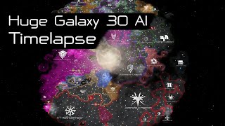 Stellaris Timelapse  Huge 30 AI Version 311 All DLC [upl. by Aisekal]