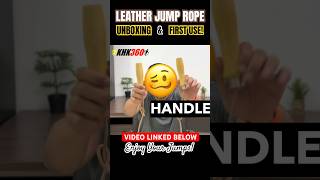 Boxer leather jump rope Unboxing and first use shorts [upl. by Ardnahs]