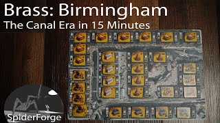 Brass Birmingham  Demonstration Playthrough in 15 Min  Part 1 Canal Era [upl. by Graff]