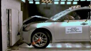 2009 Nissan Maxima 25 Mph Unbelted NHTSA Frontal Impact [upl. by Mccollum752]