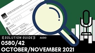 058042 OctoberNovember 2021 Marking Scheme MS Audio Voiceover [upl. by Mixam920]