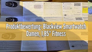 Produktbewertung Blackview Smartwatch Damen 185 Fitnessuhr mit Tätigen und Annehmen von Anrufen [upl. by Eremehc134]