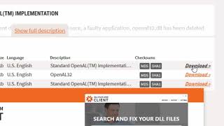 How to Fix OpenAL32dll Missing Error [upl. by Myer]