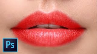 1Min How to Create Realistic Lipstick in Photoshop [upl. by Vinaya159]