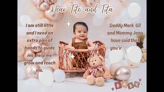 Aesthetic Teady Bear Theme  Godparents Proposal Video Invitation digitalvideoinvitation [upl. by Nyllewell]