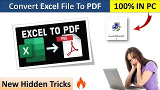 How to Convert Excel file into PDF in MS Excel  Save Excel file as PDF  Excel to PDF Convert [upl. by Ayle701]