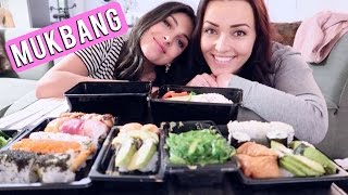 Sushi Mukbang ❤ met Anna Nooshin  Beautygloss [upl. by Arihday734]