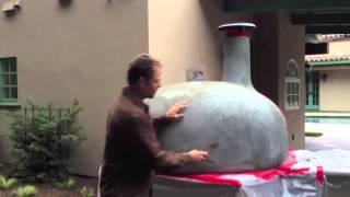 How to stucco a pizza oven [upl. by Almeeta]