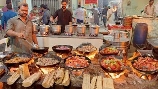 Lahori Famous ilyas Mutton Karahi Truck Adda Lahore  ilyas Dumba Karahi Tikka  Lahore Street Food [upl. by Dirraj]