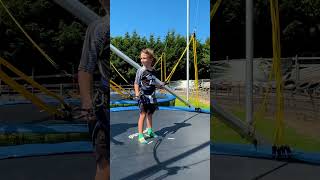 Trampoline park brother for kids fun day playing jumping youtubeshorts [upl. by Gearhart379]