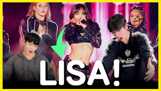 Korean react LISA  ‘ROCKSTAR  VICTORIA’s SECRET fashion show 😱😍 [upl. by Ramar]