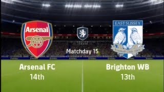 Arsenal FC is going against Brighton WB on My Leauge  eFootball 2024 [upl. by Zerelda]