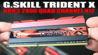 GSkill Trident X 16GB DDR3 2400 Quad Channel Memory Kit Unboxing [upl. by Nyvlem]