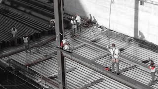 Best Ironworker footage out there Hang and bang Level Up [upl. by Nerac]