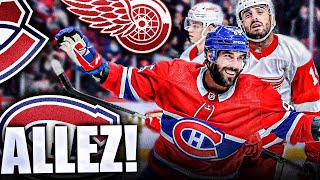 MONTREAL CANADIENS FINALLY WIN A GAME EXORCISING DEMONS VS DETROIT RED WINGS Perreault HatTrick [upl. by Meehyrb]