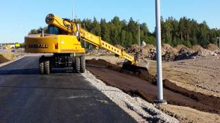 Gradall XL4300 working at Vantaa Finland [upl. by Idurt]