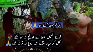 Nohe Faseel Zabt Se Unche Na Ho Sake  Poetry In Urdu Status Poetry [upl. by Sukcirdor]