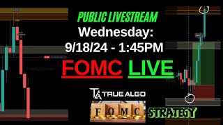 FOMC Live with True Algo Predict it Live [upl. by Ecirtam]