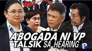 ABOGADA ni VP Sara Duterte pinatalsik sa house hearing sa hindi pagtake ng oath [upl. by Earehs]