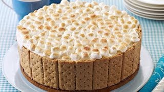 How to Make Smores IceCream Cake  My Food and Family [upl. by Wendall605]