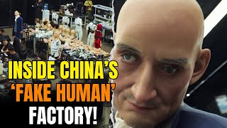 INSIDE CHINAS FAKE HUMAN FACTORY  chinarobots [upl. by Klehm]