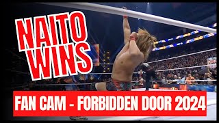 Fan Cam Naito Defeats Moxley  Forbidden Door 2024  IWGP World Heavyweight Championship [upl. by Ocnarfnaig]