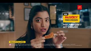 McDonalds McSpicy Fried Chicken Review  McDelivery Online  McDonalds India [upl. by Aran]