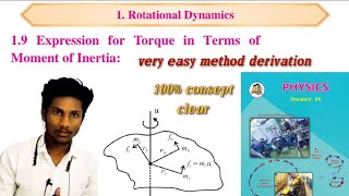 Expression for torque in terms of moment of inertia [upl. by Idissac]