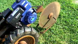 Eshelman Kultimower 2 wheel tractor w Buzz saw [upl. by Taryne]