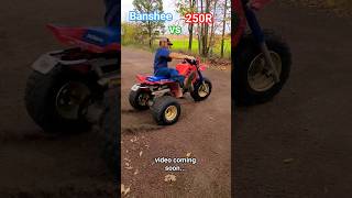 Banshee vs ATC 250R fatherandson atv banshee350 atc 250r threewheeler racing shorts [upl. by Inod]